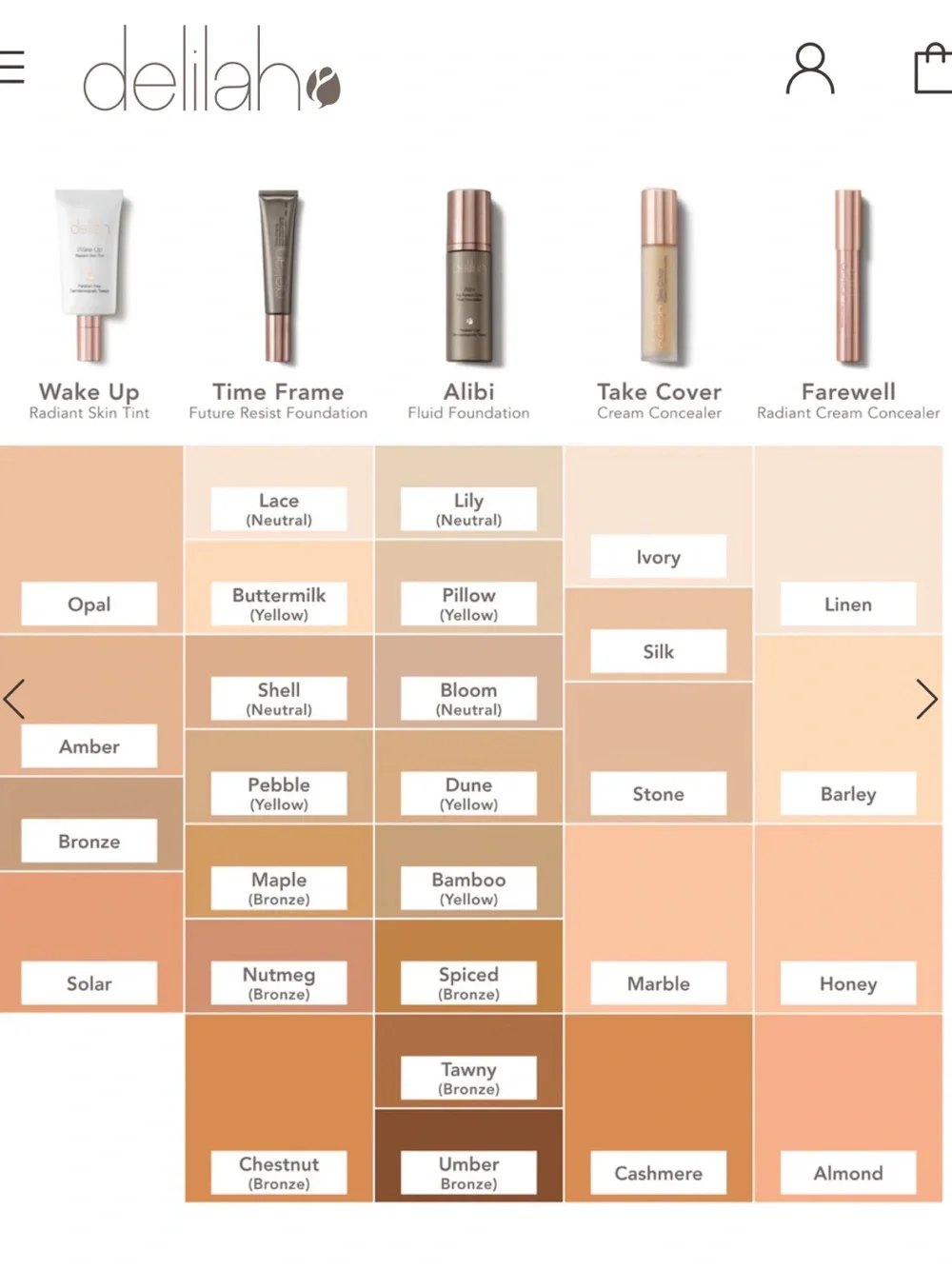 Delilah Alibi The Perfect Cover Fluid Foundation in Lily